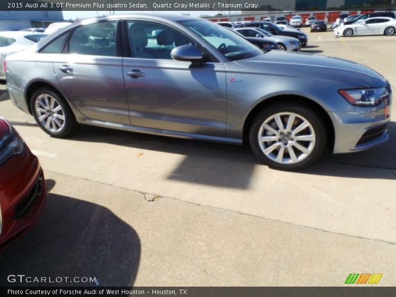 Quartz Gray Metallic / Titanium Gray 2015 Audi A6 3.0T Premium Plus quattro Sedan