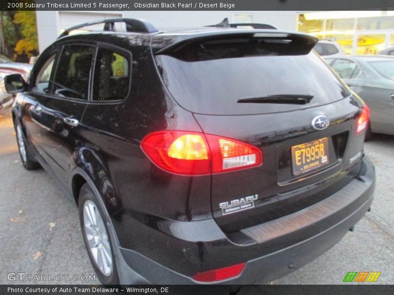 Obsidian Black Pearl / Desert Beige 2008 Subaru Tribeca Limited 5 Passenger