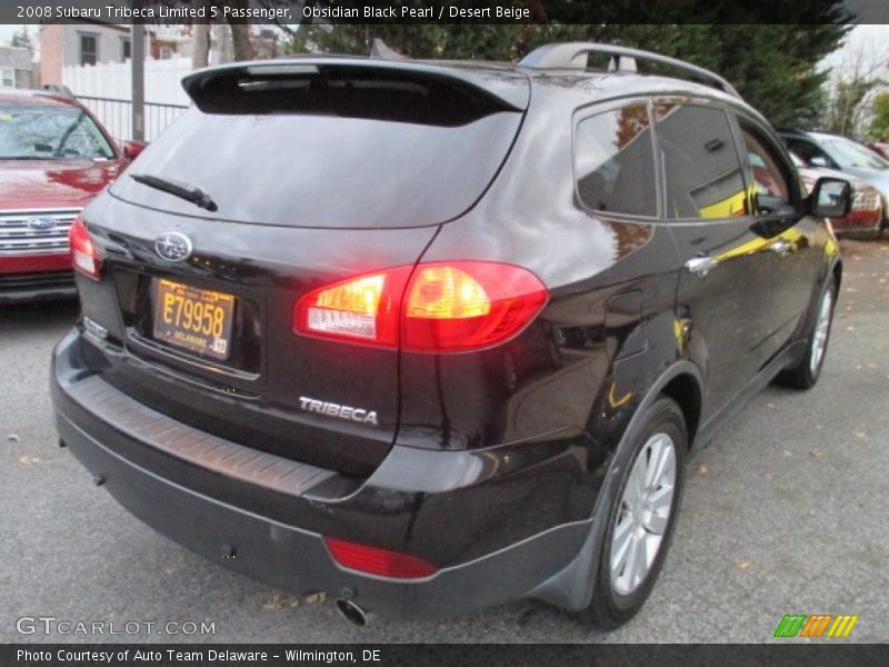 Obsidian Black Pearl / Desert Beige 2008 Subaru Tribeca Limited 5 Passenger