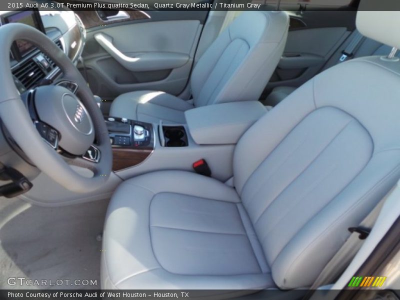 Quartz Gray Metallic / Titanium Gray 2015 Audi A6 3.0T Premium Plus quattro Sedan