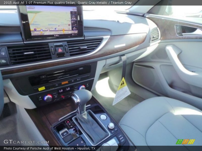 Quartz Gray Metallic / Titanium Gray 2015 Audi A6 3.0T Premium Plus quattro Sedan