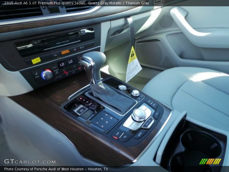 Quartz Gray Metallic / Titanium Gray 2015 Audi A6 3.0T Premium Plus quattro Sedan