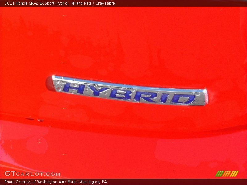 Milano Red / Gray Fabric 2011 Honda CR-Z EX Sport Hybrid