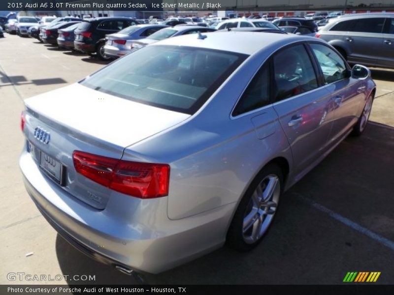 Ice Silver Metallic / Black 2015 Audi A6 3.0T Premium Plus quattro Sedan