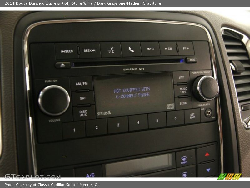 Controls of 2011 Durango Express 4x4