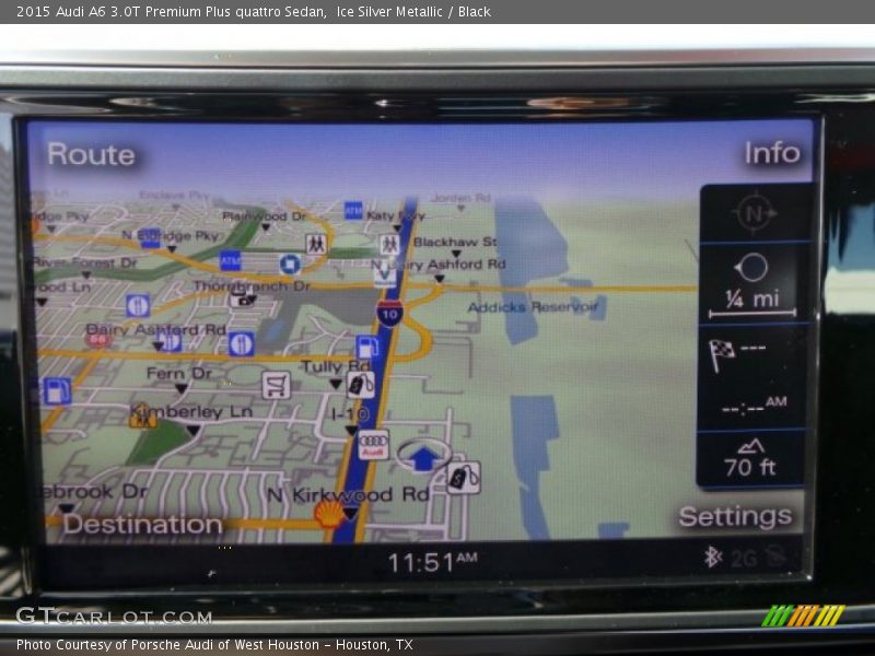 Ice Silver Metallic / Black 2015 Audi A6 3.0T Premium Plus quattro Sedan