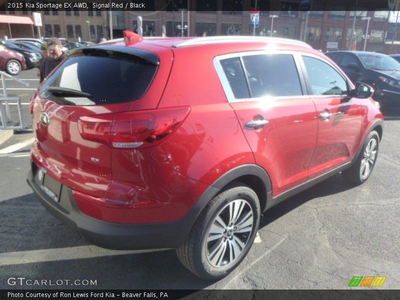 Signal Red / Black 2015 Kia Sportage EX AWD