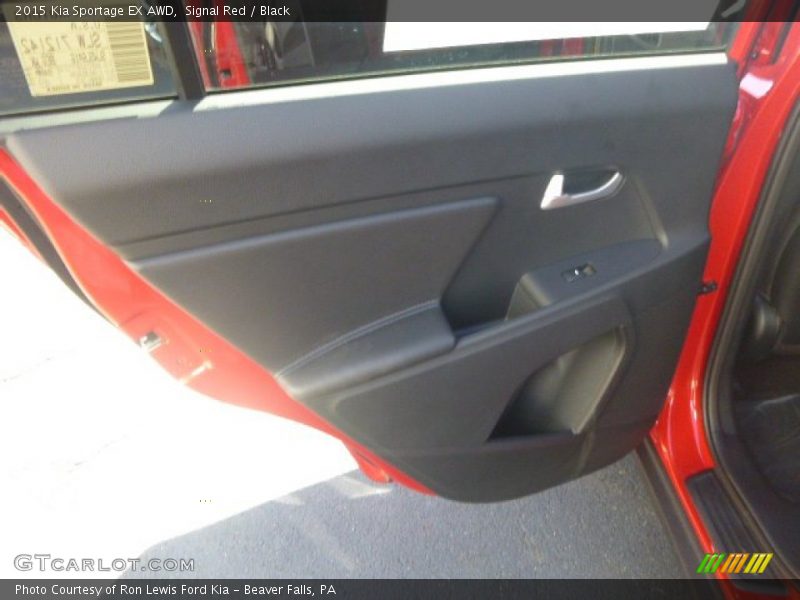 Signal Red / Black 2015 Kia Sportage EX AWD