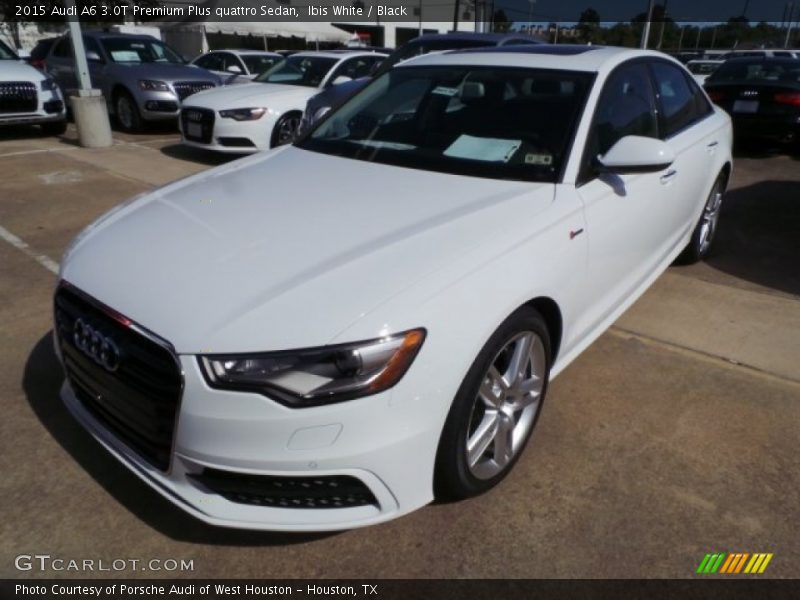 Ibis White / Black 2015 Audi A6 3.0T Premium Plus quattro Sedan