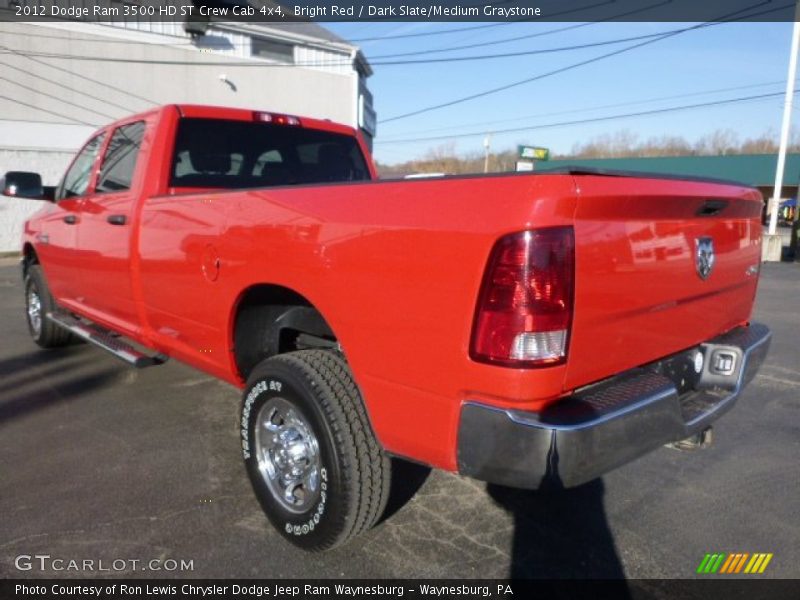 Bright Red / Dark Slate/Medium Graystone 2012 Dodge Ram 3500 HD ST Crew Cab 4x4