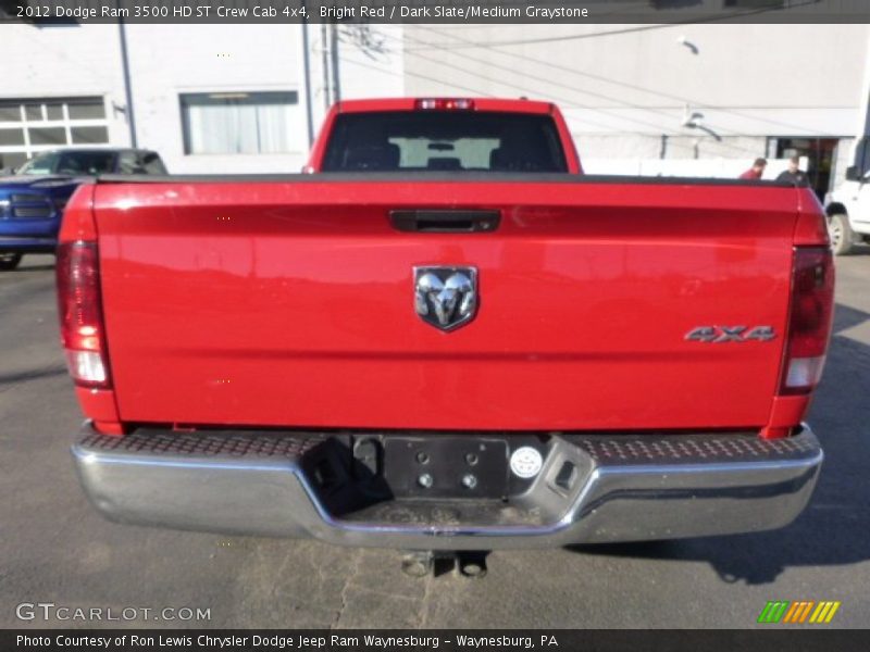 Bright Red / Dark Slate/Medium Graystone 2012 Dodge Ram 3500 HD ST Crew Cab 4x4