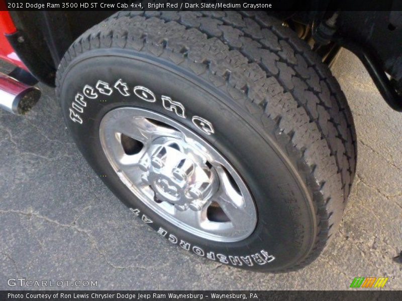 Bright Red / Dark Slate/Medium Graystone 2012 Dodge Ram 3500 HD ST Crew Cab 4x4