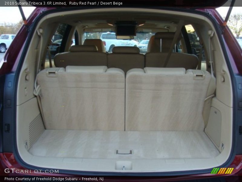 Ruby Red Pearl / Desert Beige 2010 Subaru Tribeca 3.6R Limited
