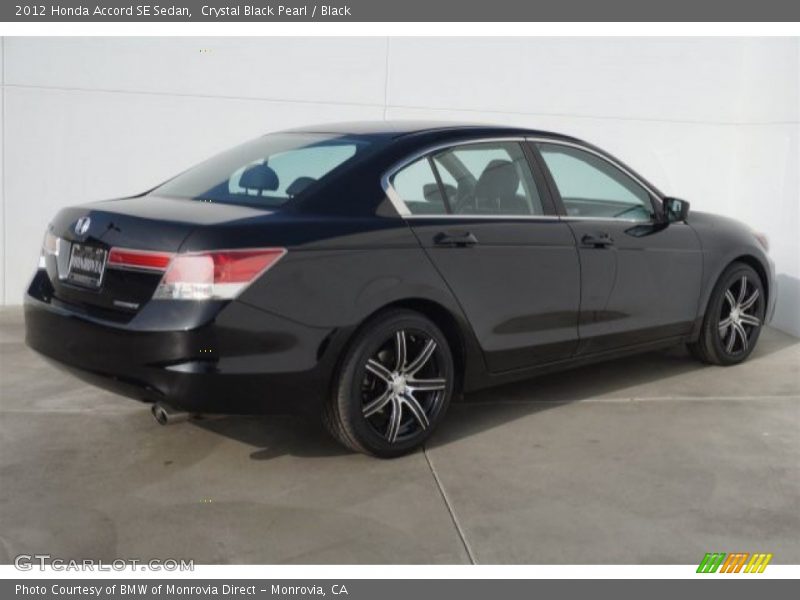Crystal Black Pearl / Black 2012 Honda Accord SE Sedan