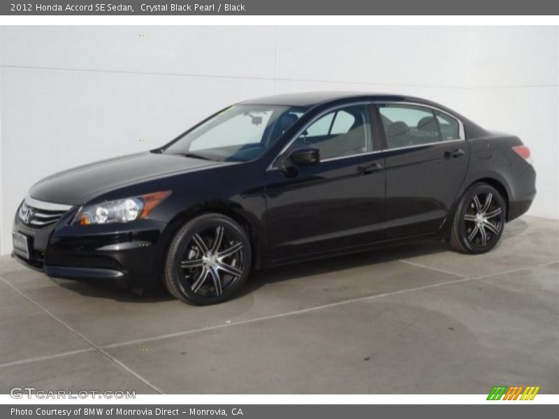 Crystal Black Pearl / Black 2012 Honda Accord SE Sedan