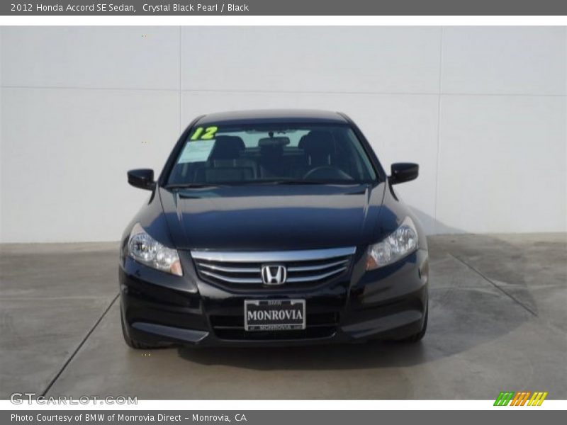 Crystal Black Pearl / Black 2012 Honda Accord SE Sedan