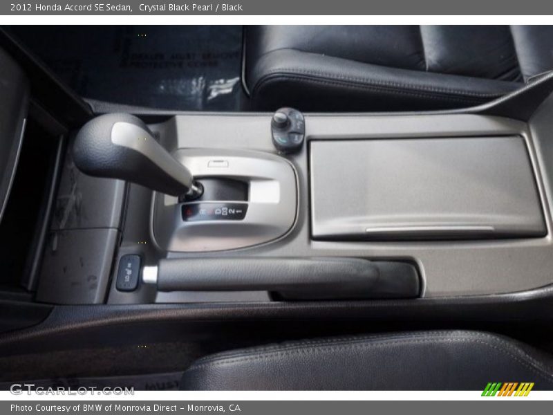 Crystal Black Pearl / Black 2012 Honda Accord SE Sedan
