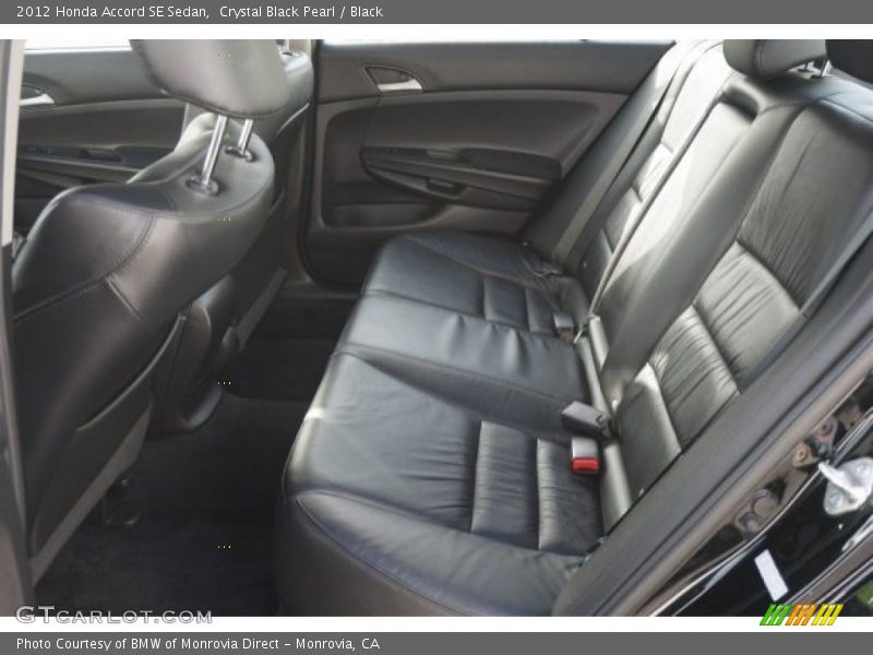 Crystal Black Pearl / Black 2012 Honda Accord SE Sedan