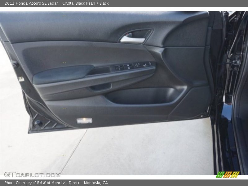 Crystal Black Pearl / Black 2012 Honda Accord SE Sedan