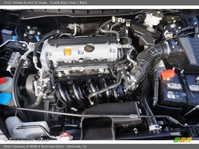 Crystal Black Pearl / Black 2012 Honda Accord SE Sedan