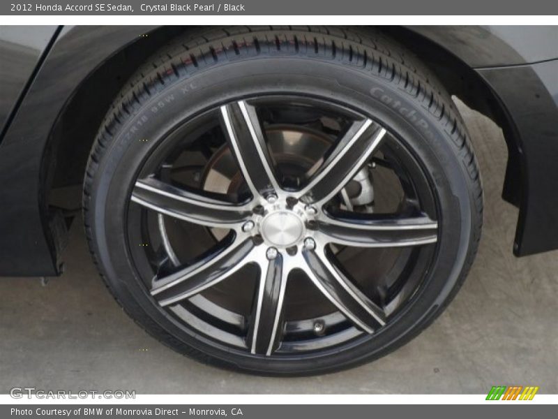 Crystal Black Pearl / Black 2012 Honda Accord SE Sedan