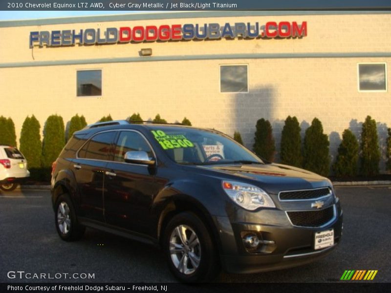 Cyber Gray Metallic / Jet Black/Light Titanium 2010 Chevrolet Equinox LTZ AWD