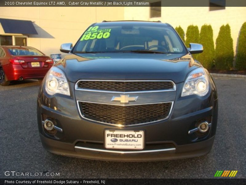 Cyber Gray Metallic / Jet Black/Light Titanium 2010 Chevrolet Equinox LTZ AWD