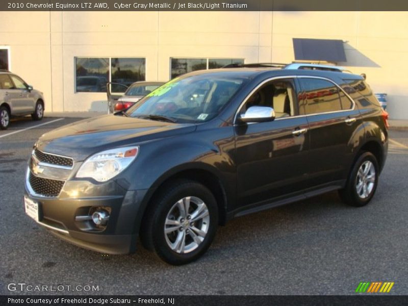 Cyber Gray Metallic / Jet Black/Light Titanium 2010 Chevrolet Equinox LTZ AWD