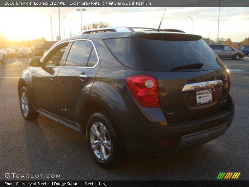 Cyber Gray Metallic / Jet Black/Light Titanium 2010 Chevrolet Equinox LTZ AWD