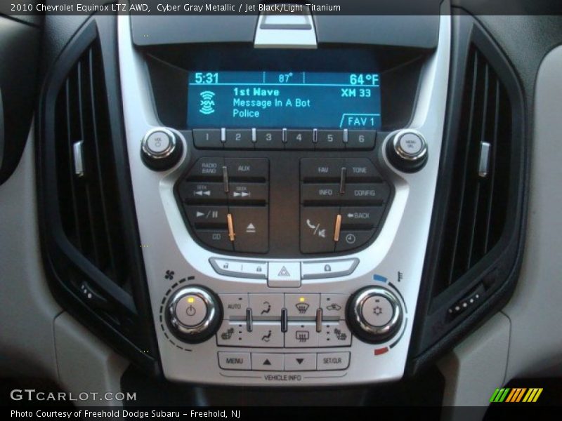 Cyber Gray Metallic / Jet Black/Light Titanium 2010 Chevrolet Equinox LTZ AWD