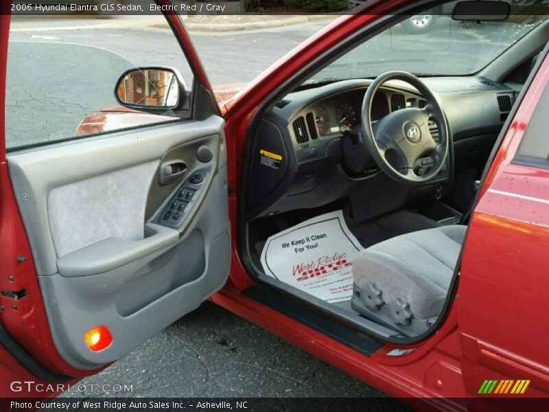 Electric Red / Gray 2006 Hyundai Elantra GLS Sedan