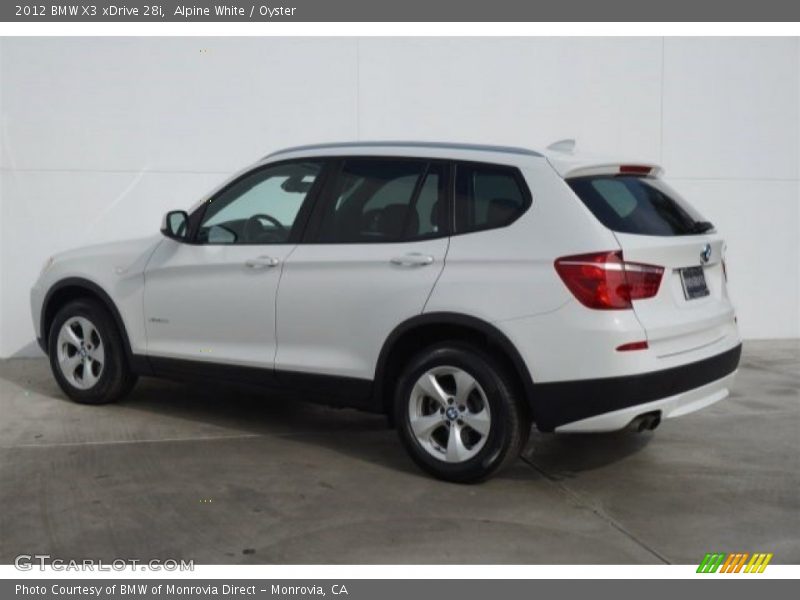 Alpine White / Oyster 2012 BMW X3 xDrive 28i