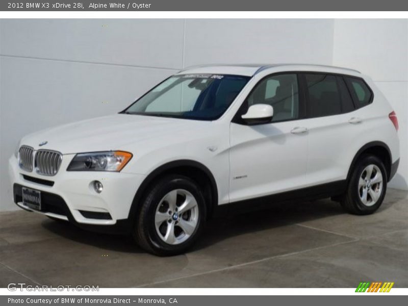 Alpine White / Oyster 2012 BMW X3 xDrive 28i