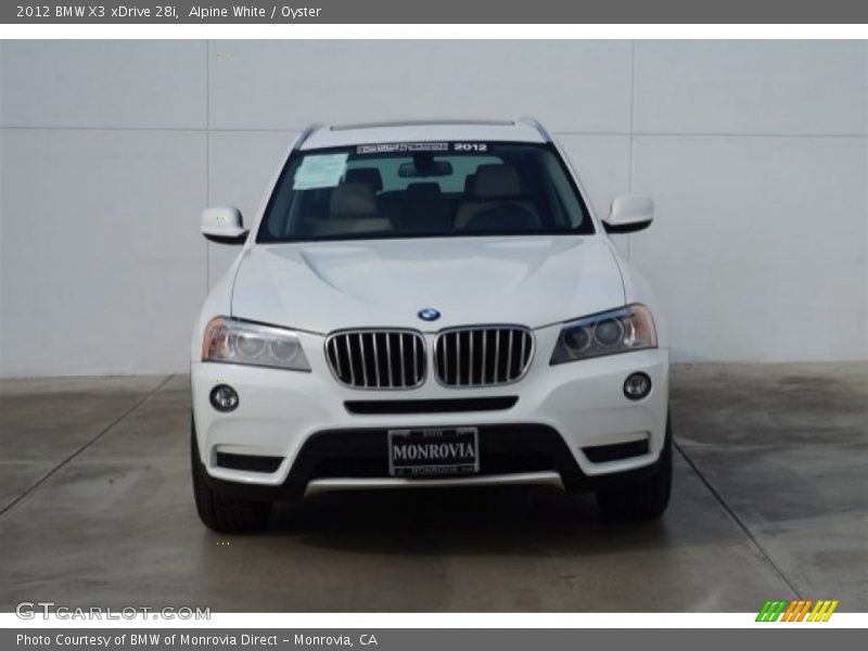 Alpine White / Oyster 2012 BMW X3 xDrive 28i