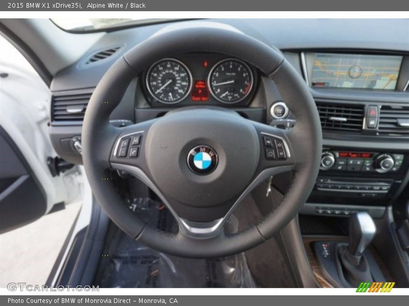 Alpine White / Black 2015 BMW X1 xDrive35i