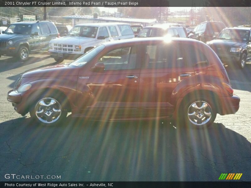 Inferno Red Pearl / Taupe/Pearl Beige 2001 Chrysler PT Cruiser Limited