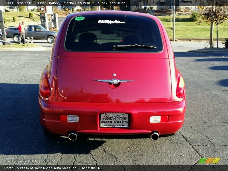 Inferno Red Pearl / Taupe/Pearl Beige 2001 Chrysler PT Cruiser Limited