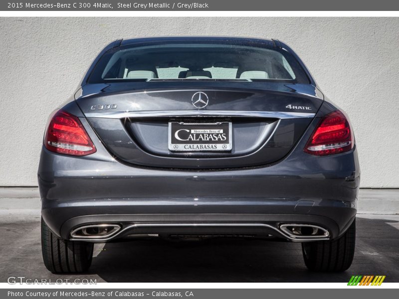 Steel Grey Metallic / Grey/Black 2015 Mercedes-Benz C 300 4Matic