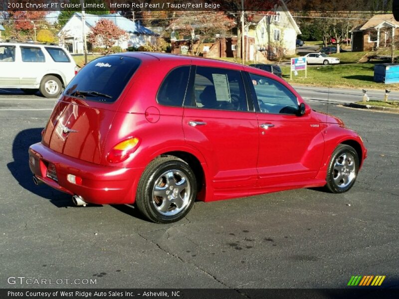 Inferno Red Pearl / Taupe/Pearl Beige 2001 Chrysler PT Cruiser Limited