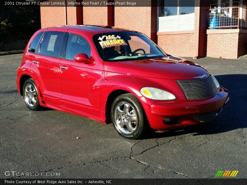 Inferno Red Pearl / Taupe/Pearl Beige 2001 Chrysler PT Cruiser Limited