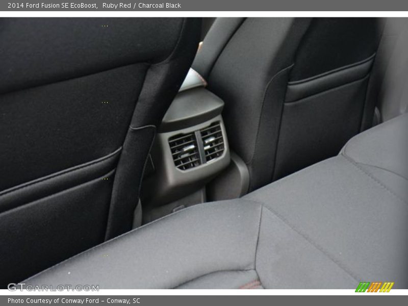 Ruby Red / Charcoal Black 2014 Ford Fusion SE EcoBoost