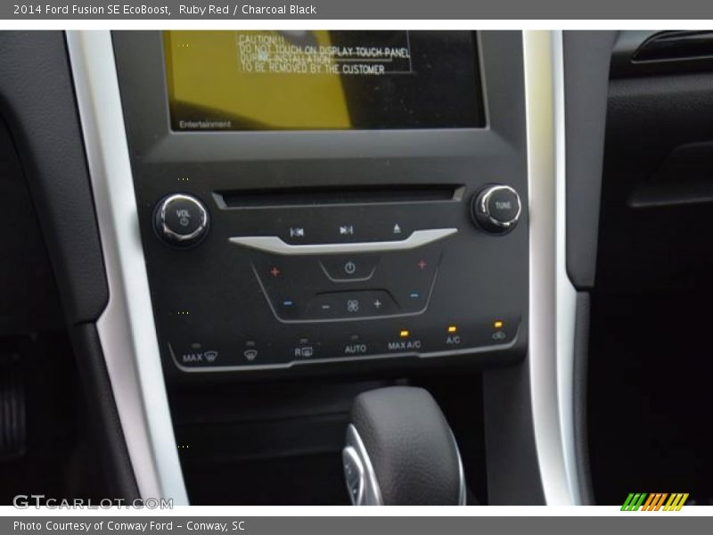 Ruby Red / Charcoal Black 2014 Ford Fusion SE EcoBoost
