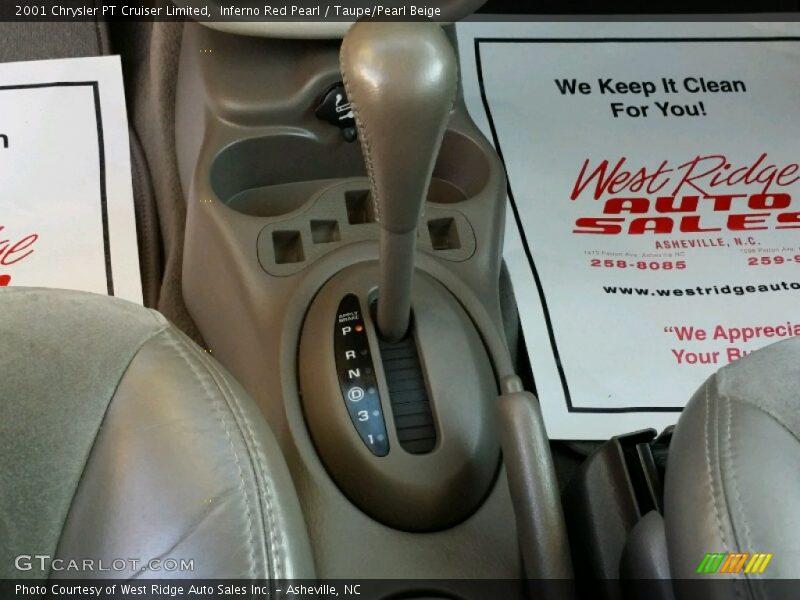 Inferno Red Pearl / Taupe/Pearl Beige 2001 Chrysler PT Cruiser Limited