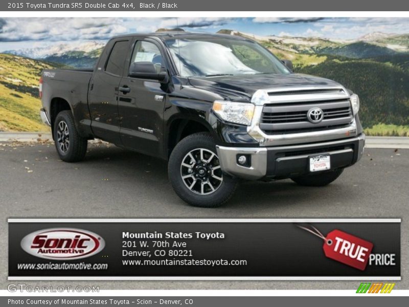 Black / Black 2015 Toyota Tundra SR5 Double Cab 4x4