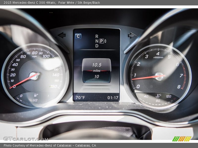 Polar White / Silk Beige/Black 2015 Mercedes-Benz C 300 4Matic