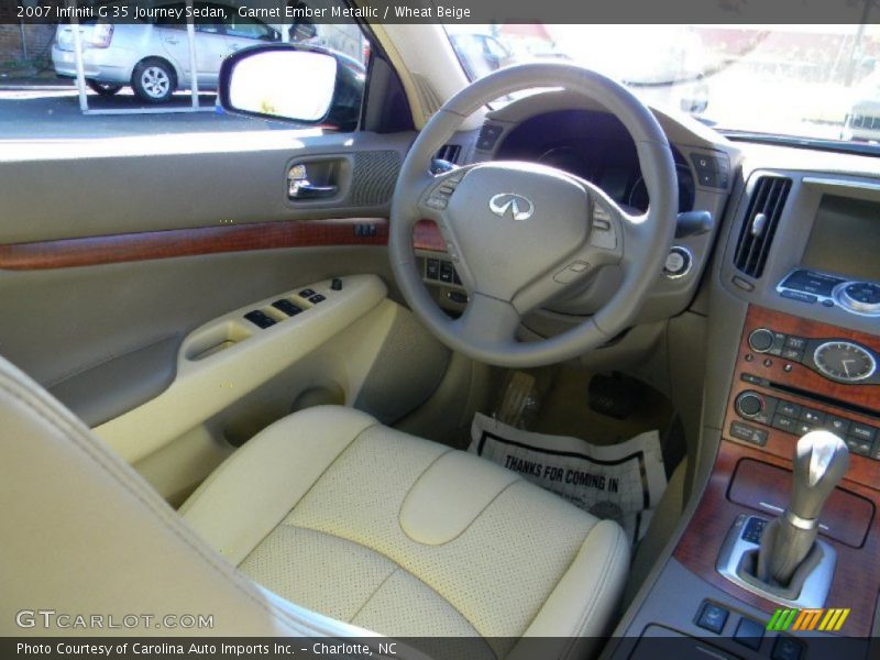 Garnet Ember Metallic / Wheat Beige 2007 Infiniti G 35 Journey Sedan