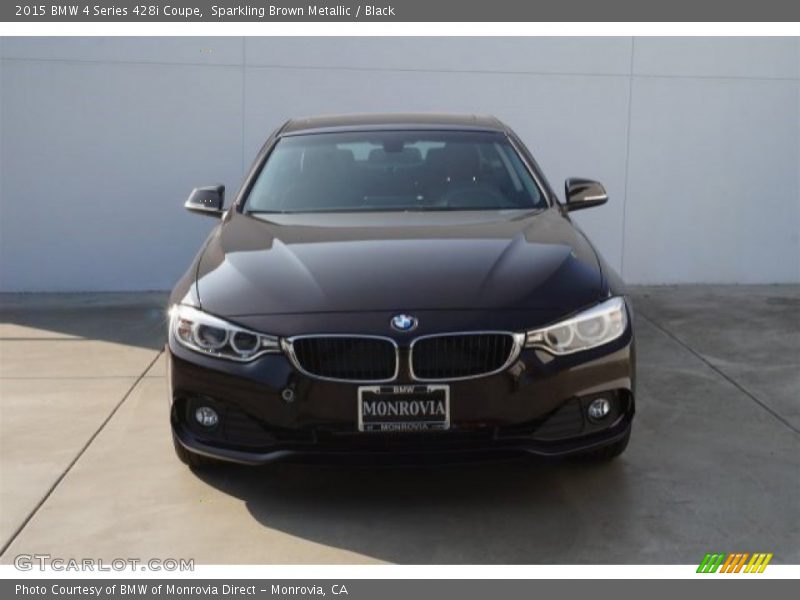 Sparkling Brown Metallic / Black 2015 BMW 4 Series 428i Coupe