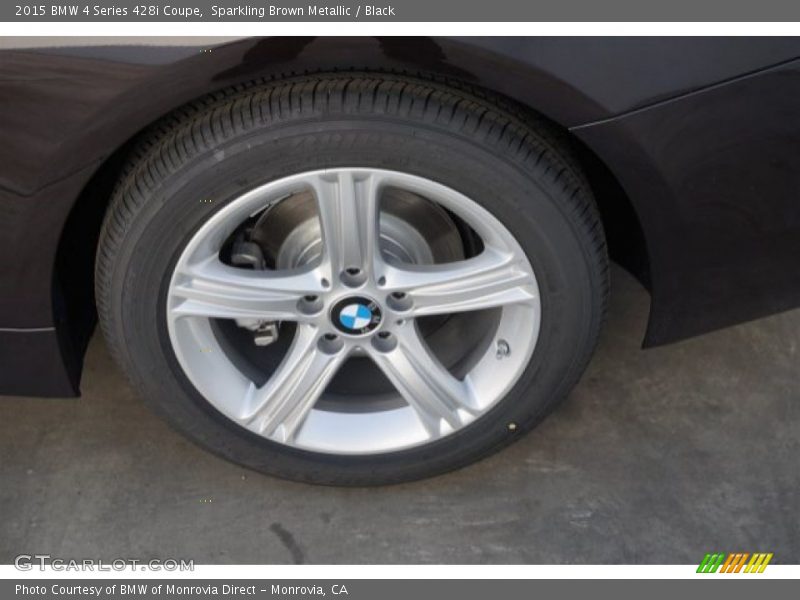 Sparkling Brown Metallic / Black 2015 BMW 4 Series 428i Coupe