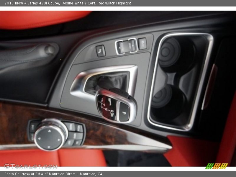 Alpine White / Coral Red/Black Highlight 2015 BMW 4 Series 428i Coupe