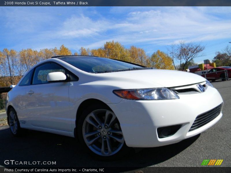 Taffeta White / Black 2008 Honda Civic Si Coupe